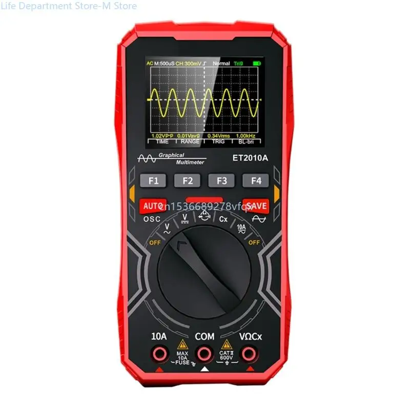 High Resolution Easy Carry Oscilloscope Multimeter 1MHz for Multifunction Measurements