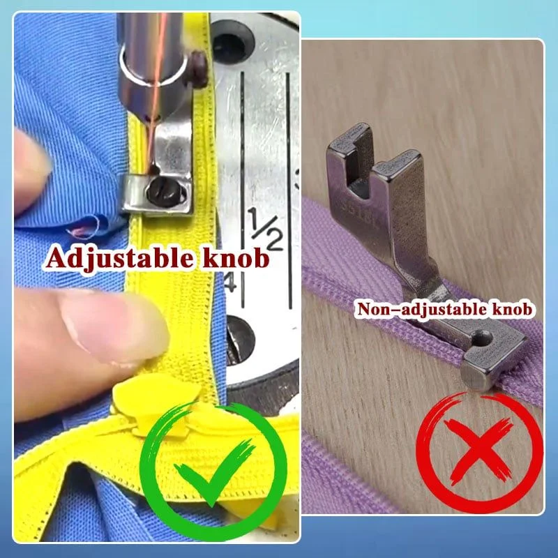 Adjustable Invisible Zipper Presser Foot Unilateral Zipper Feet T69 for Single Needle Lockstitch Industrial Sewing Machine