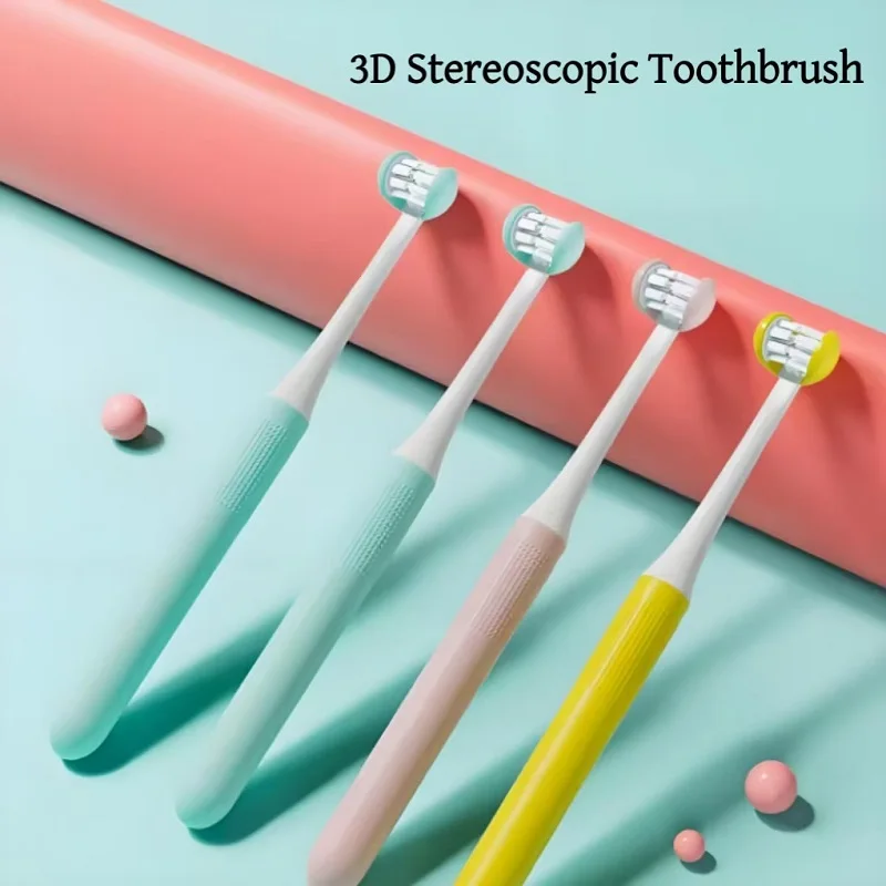 Type C Adult 3 Sides Toothbrush Soft Bristles 3D Nano U-Shaped Household Cleaning Toothbrush