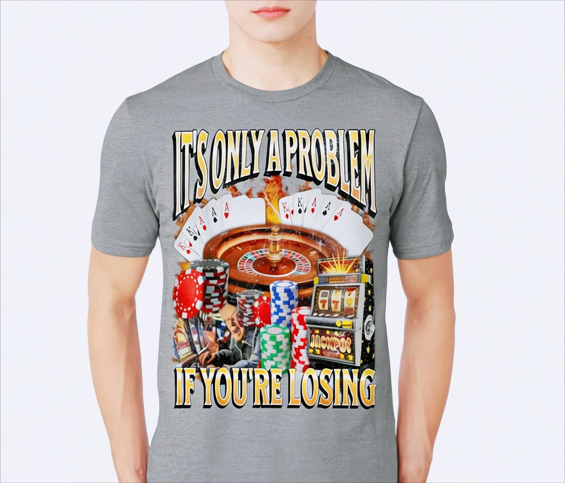 هناك سؤال واحد فقط إذا تفقد تي شيرت مثير للاهتمام الهيب هوب الشرير يقول تي شيرت الجدة قصيرة الأكمام Y2k الشارع الشهير #3