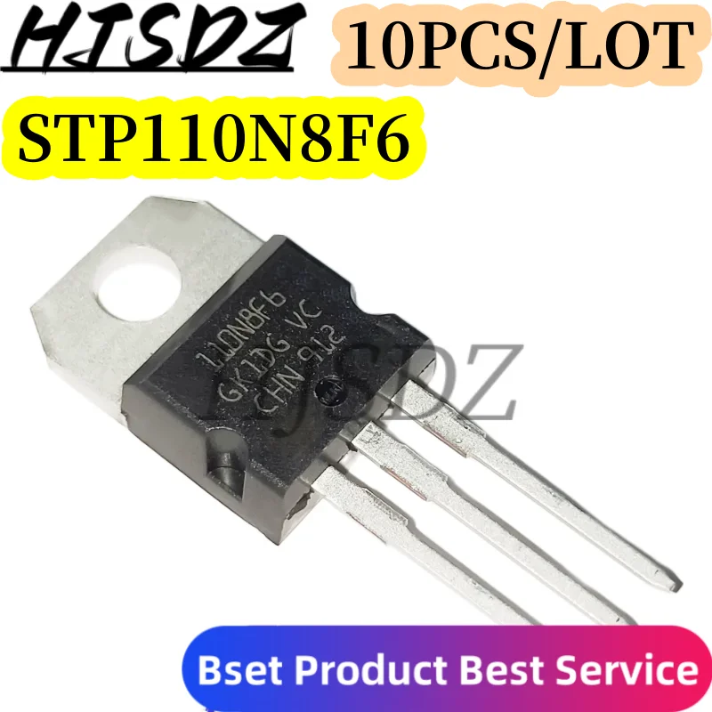 10PCS/LOT  Transistor  STP110N8F6 110N8F6 TO-220