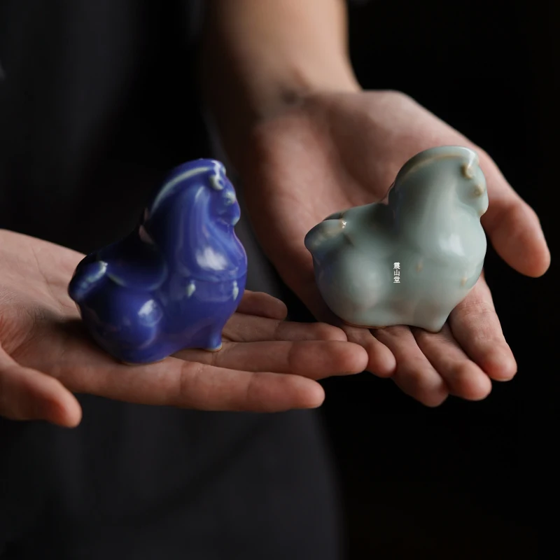 

Коллекционная фарфоровая посуда ручной работы Enzhan Tang Cerc: чайные фигурки Будды и кухонная утварь из красной глазурованной керамики Оркней