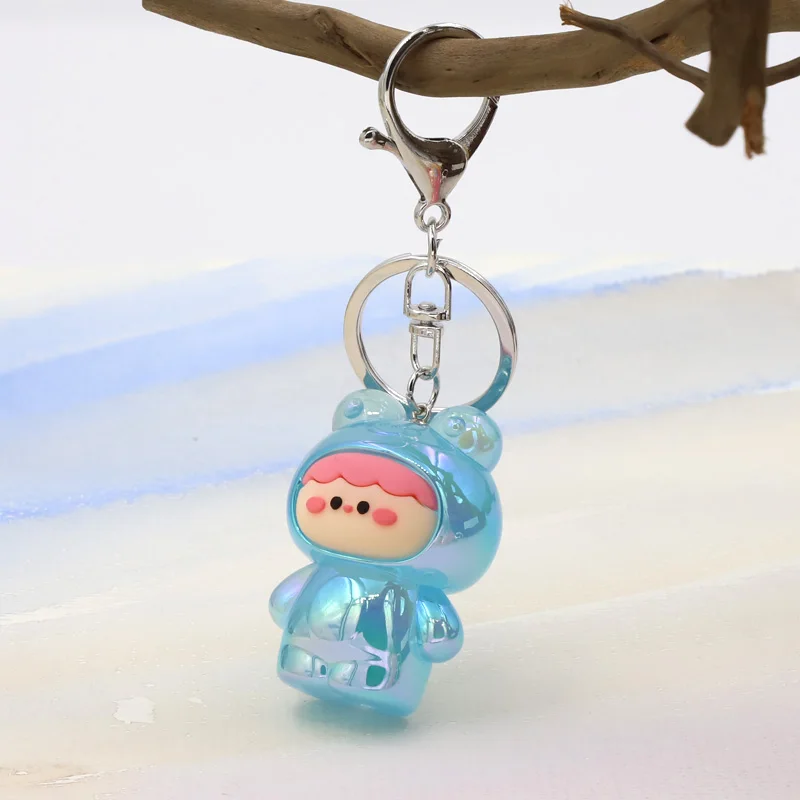 Cute Cartoon Anime Keychain 2024 Trendy Women's Jewelry Gifts Keychain Female Bag Car Key Hanging Pendant