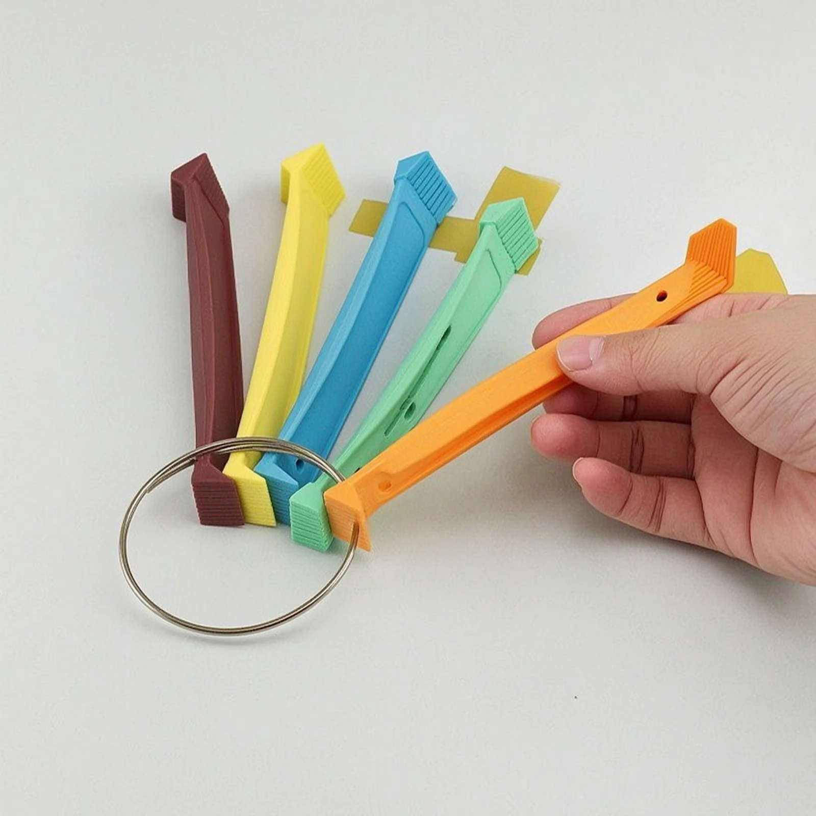 6 Pieces Air Conditioner Fin Comb Easy to Organize Condenser Fin Comb Tool Fine-Toothed Handheld for Technicians