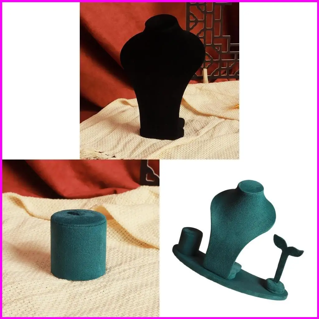 

Multifunctional Jewelry Holder Fabric Jewelry Set Stand Portable Jewelry Holder for Earrings Displaying and Storaging