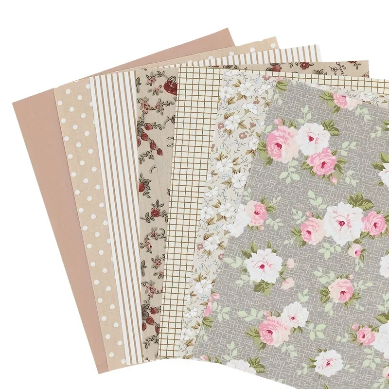 

Винтажный лоскутный набор из 7 предметов, 100% чистый хлопок, серый цветочный принт для квилтинга своими руками и лоскутного шитья ручной работы