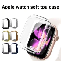 Protector de pantalla para Apple Watch 38mm 41mm 44mm 40mm 45mm 46mm 42mm TPU funda suave para iWatch Series 11 10 9 8 7 SE 6 5 4 3