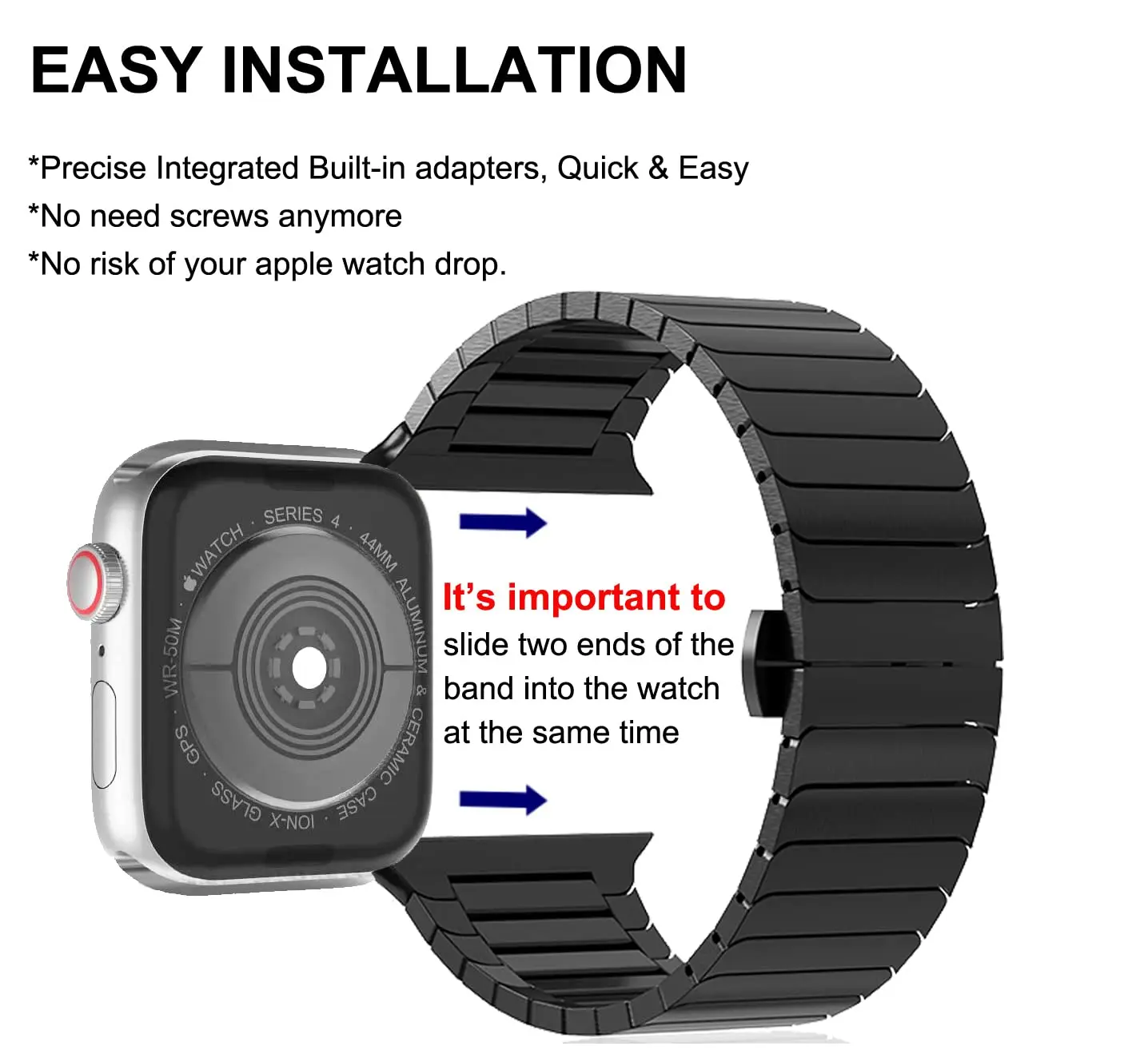 حزام من الفولاذ المقاوم للصدأ لساعة أبل الترا 2 باند 49 مللي متر 45 مللي متر 41 مللي متر 44 مللي متر 40 مللي متر 42 مللي متر 46 مللي متر سوار IWatch Series 10 9 SE 8 7 6 SE 5