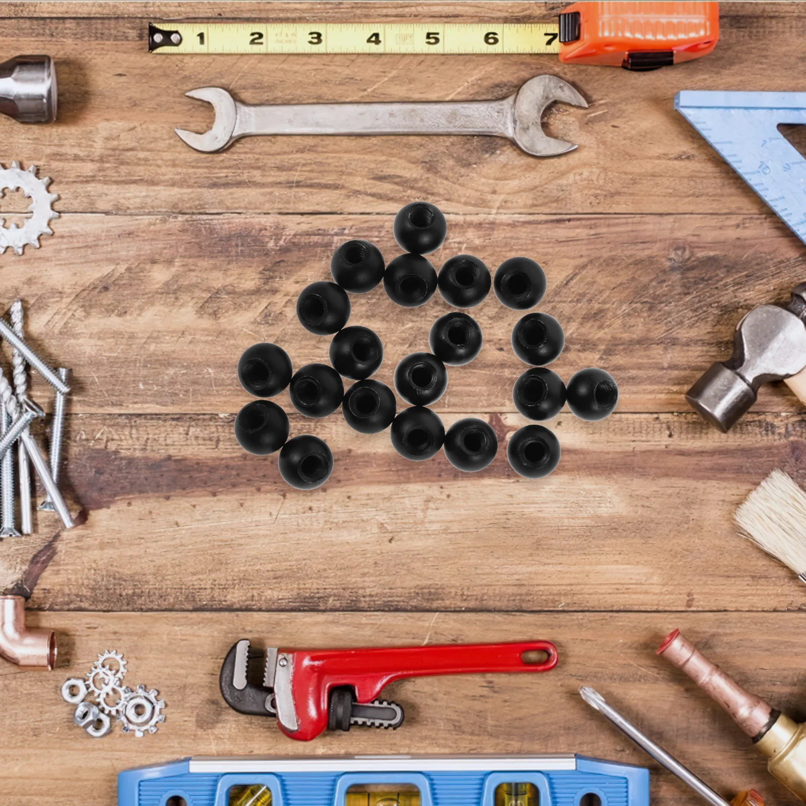 

20Pcs Decorative Cap Nut Ball Knob Finials Threaded Lamp Shade Holder Screw Caps for Lighting Accessories