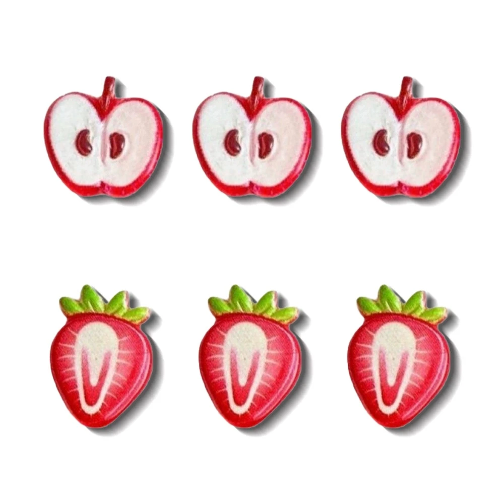 Misturar 75 peças aleatórias misturadas com flores de morango amuletos de resina doce com parte traseira lisa lua acessórios de decoração de arte de unha manicure faça você mesmo