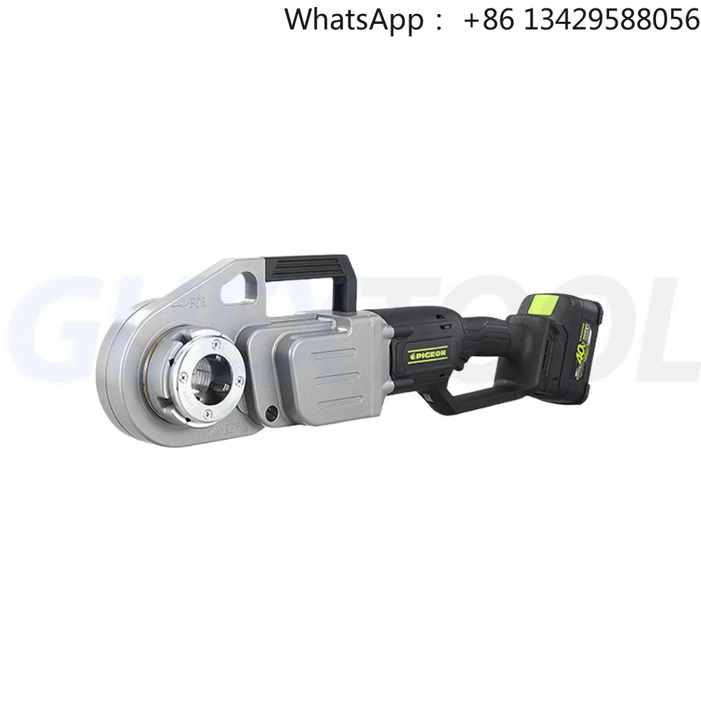 Electric Lithium Ion Threading Machine for Steel Pipe Tapping 40V Battery 4.0Ah Capacity Brushless Motor 1 in Max Pipe Dia
