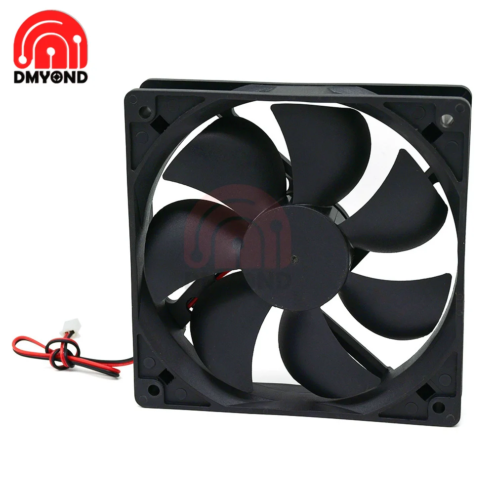 5V 12V 24V 120mm 12025 ventilador de refrigeración de bola 120x120x25mm PWM 2PIN DC ventilador enfriador para caja de ordenador PC