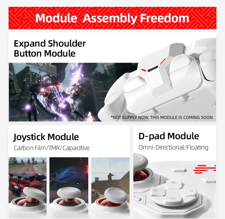 BEITONG PanGu Anpassbarer Modularer Controller Kabelloser Bluetooth-Gamepad Individualisierbarer Gaming-Controller für PC/NS2/Mobilgeräte/Steam – Detail 4