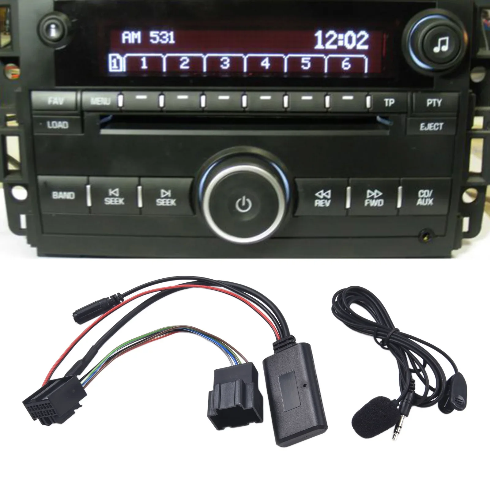 Ricevitore audio Bt Musica Vivavoce Telefono Mp3 Aux Cavo Adattatore Modulo Per Saab 9-3 9-5 Host Bluetooth-Musica Wireless + Kit Chiamata MIC