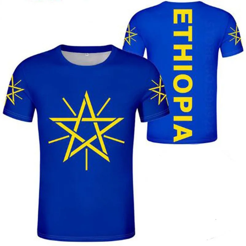 New Ethiopia T Shirt New 3d Pinted Nation Flag Tshirts Men Women Ethiopian Amharic Ethnic Tribe Harajuku Short Sleeve Tops Tees