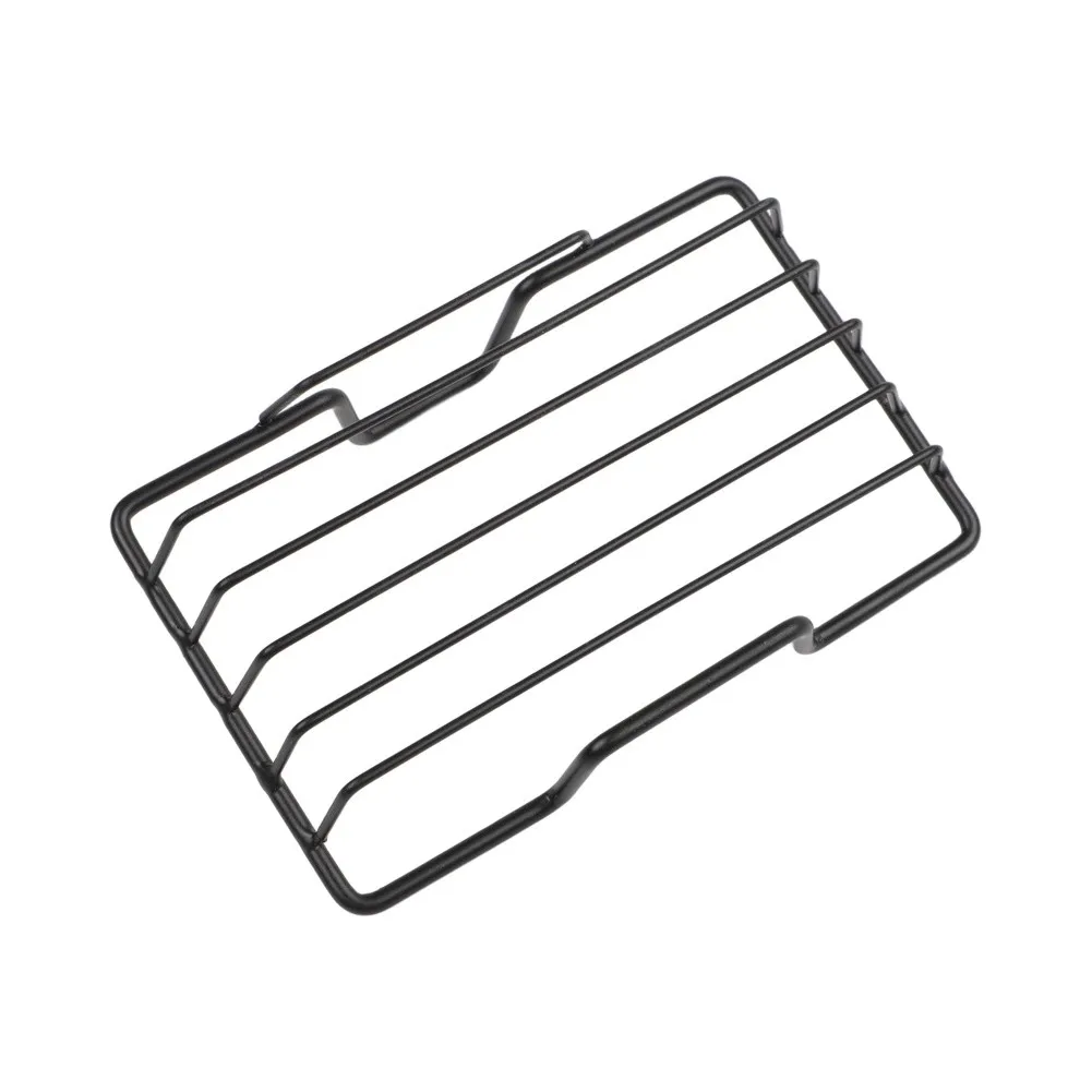 Wall Mounted Soap Dish Stainless Steel Mesh Frame for Bathroom Kitchen Storage Holder Easy Setup on Smooth Surfaces
