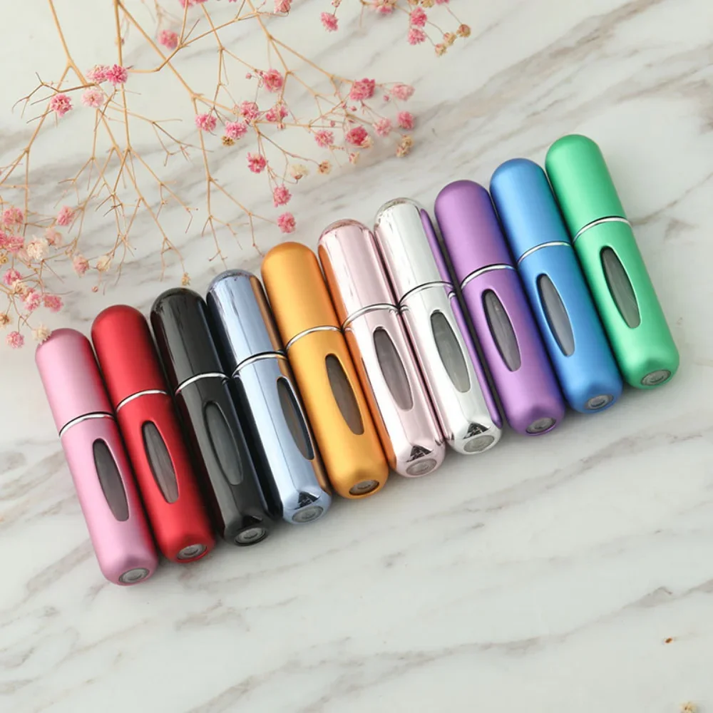 5ml Mini Refillable Perfume Bottle with Spray Scent Pump Empty Cosmetic Container Atomizer Bottle For Travel Tool