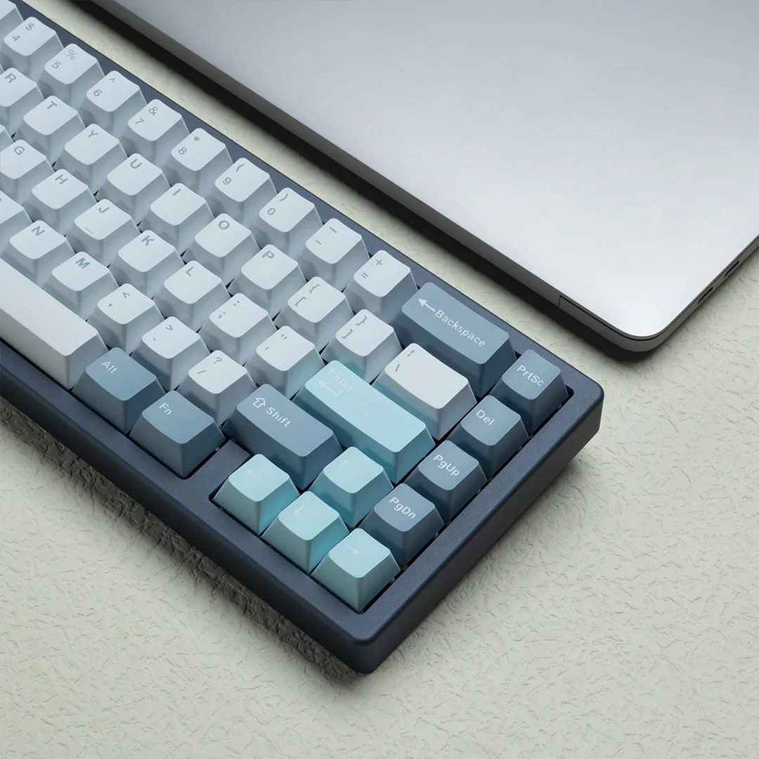 Keycap OEM high bald head PBT material sublimation two-color process 104/87/68/61 mechanical keyboard