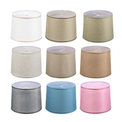 Lamp Shade for Table Lamps Drum Lamp shades for Floor Lamps Medium Linen Lampshades Easy Assembly for Lamp Replacement Lampshade