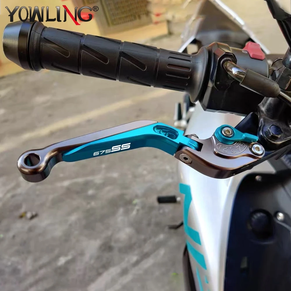 دراجة نارية قابل للتعديل للتمديد دواسة فرامل عتلات اليد قبضة المقود ينتهي ل CFMOTO CF MOTO 675SS 675 SS 675SRS 2024-2025 #6