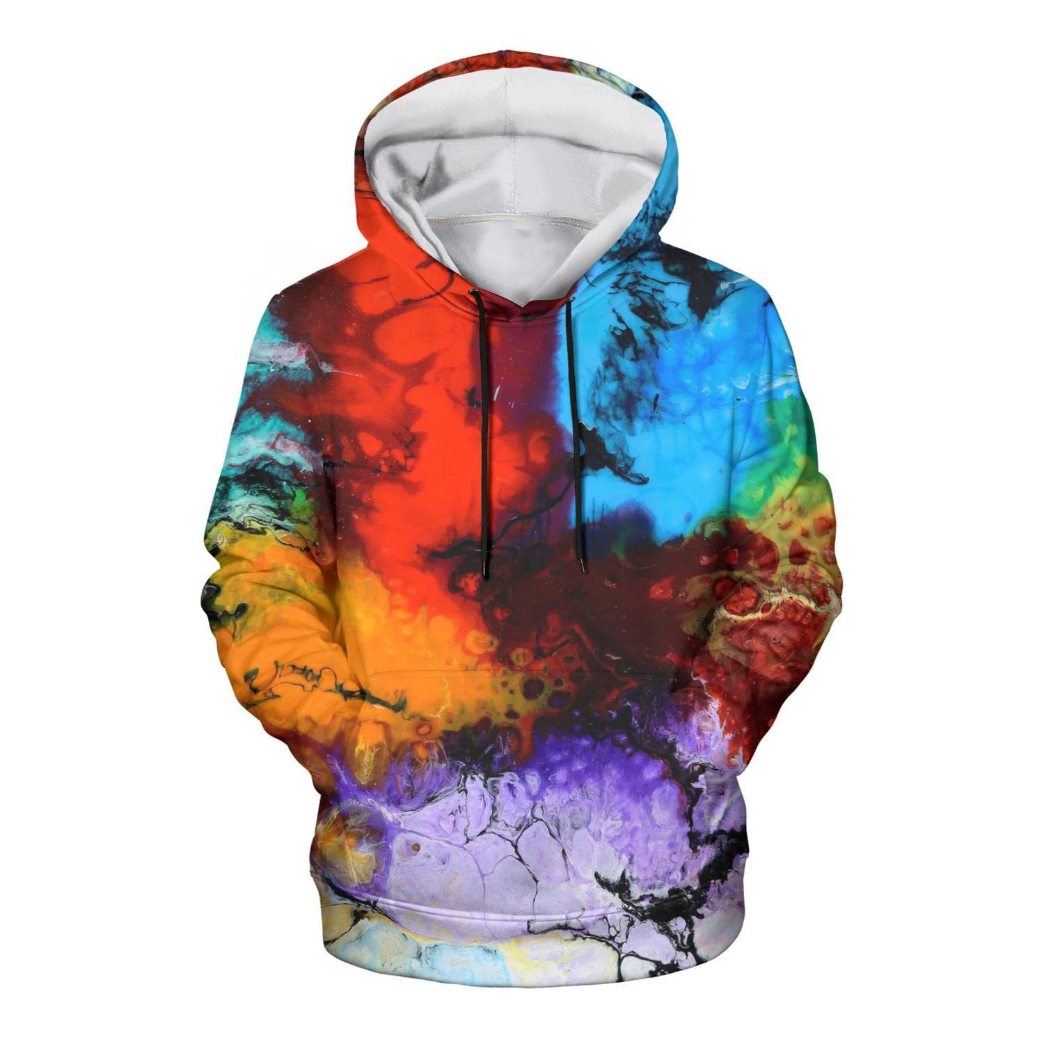 Autumn Color Graffiti Tie Dye 3D Print Hoodies Men Women Fashion Casual Sweatshirt Oversized Hoodie Pullovers Tracksuit Clothing