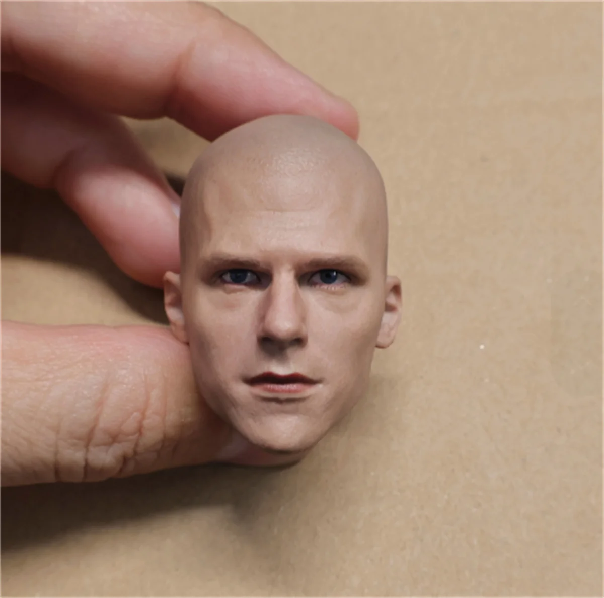 Lex Luthor Male Head Carving Sculpt  Painted/ Unpainted Star 1/6 Soldier Model For 12'' Action Figure Body Doll   Model toys