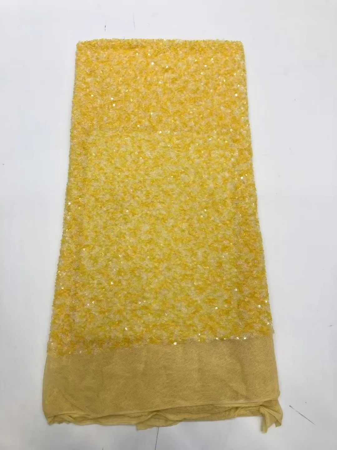 

SJD French Velvet Sequins Lace Fabric High Quality 2026 African Flocking Lace Nigerian Velvet Fabric For Women Party Dresses