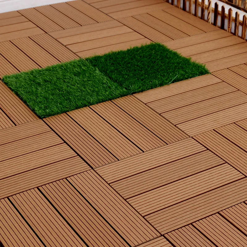 

(22 pcs) DIY Outdoor WPC Decking – Interlocking Wood Composite Floor for Exterior, Eco-Friendly, Anti-Corrosion & UV-Proof