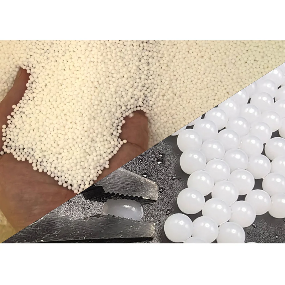 1kg 7-8MM Melkwit Gel Bal Munitie voor Gel Blasters Waterabsorberende Kralen Speelgoed Pistool accessoires Groothandel QJ147