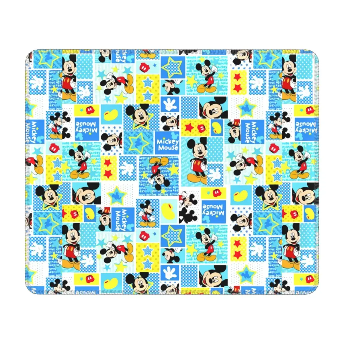 Custom Mickey Mouse Collage Cartoon Gaming Mouse Mat Anti-Slip Rubber Base Lockedge Mousepad Office Laptop Computer Mouse Pad