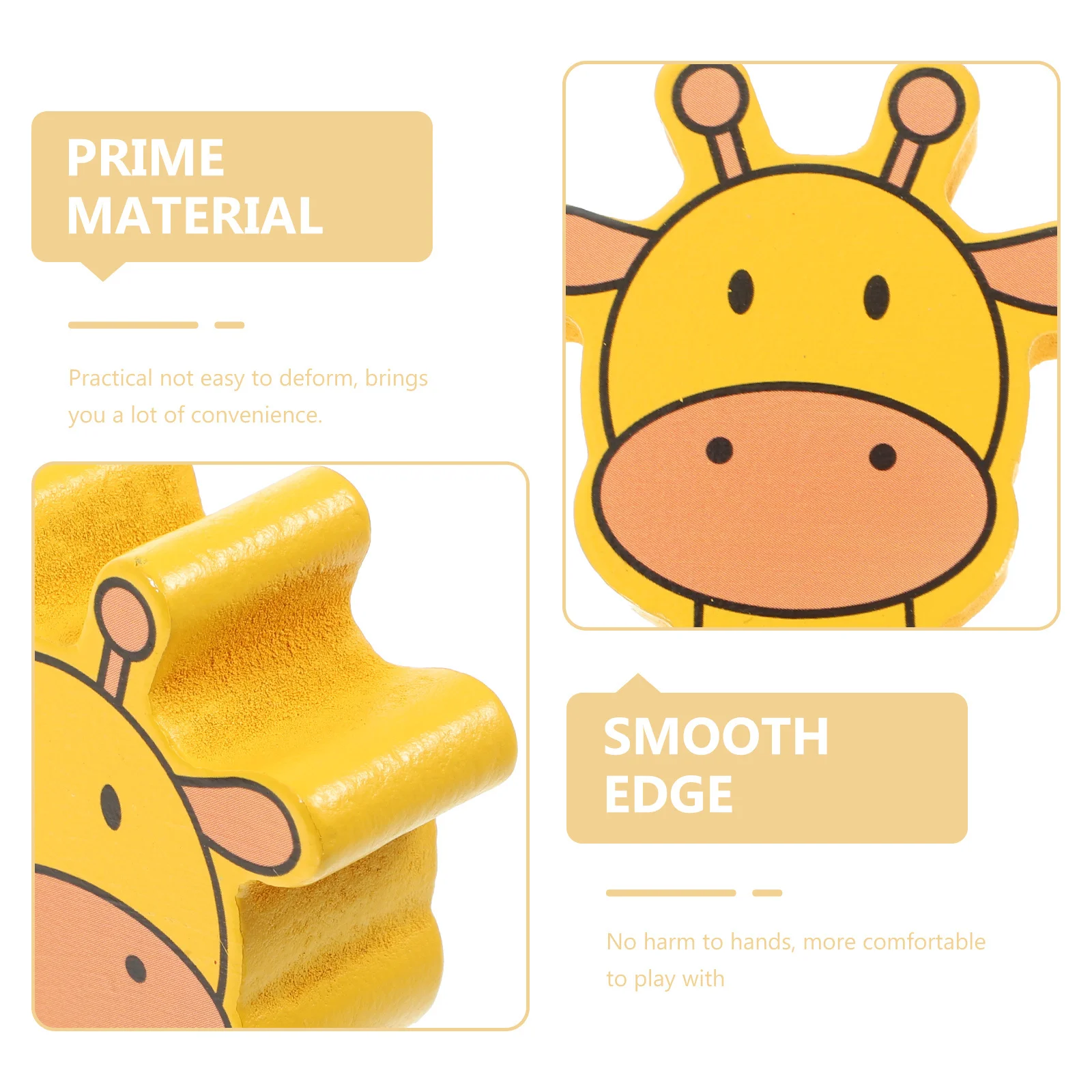 Juego de vagones trenes de madera para niños, 6 uds., colores brillantes, aspecto Animal bonito y atractivo para niños, coches con bandeja de madera con animales