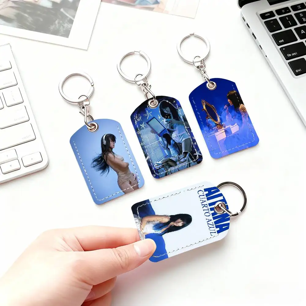 Titular de la tarjeta del cantante de España A-Aitana O-Ocana Cuarto Azul, adecuado para biblioteca de acceso bancario, estacionamiento, autobús, metro y llavero