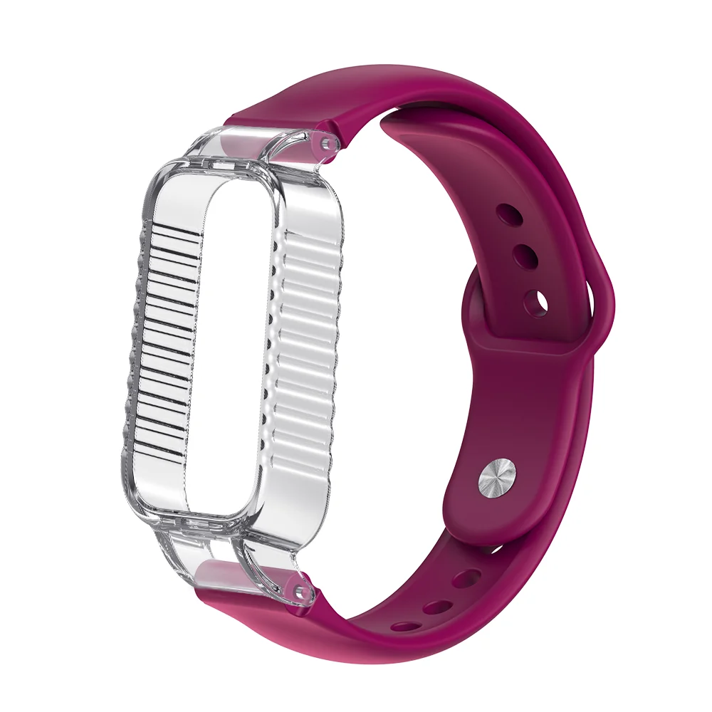 

Watch Strap with Reverse-buckle & Protective Case For Redmi Band 2/3 Quick Release Breathable Silicone Smart Wristband Unisex