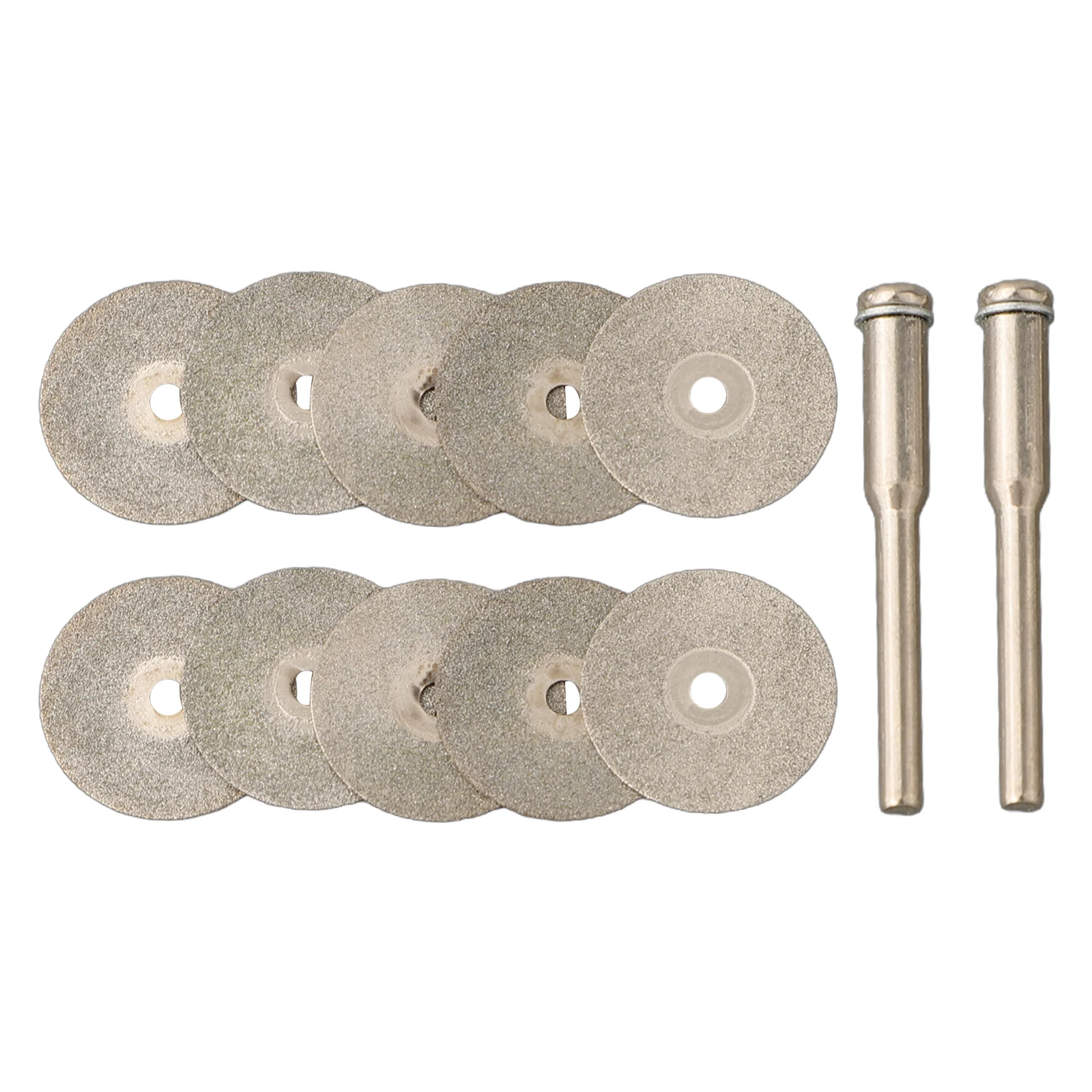 日曜大工用カッティングブレードディスク,高品質,2 xアーバーシャフト,22mm, 10x22mm, 1セットあたり12個,長さ38mm