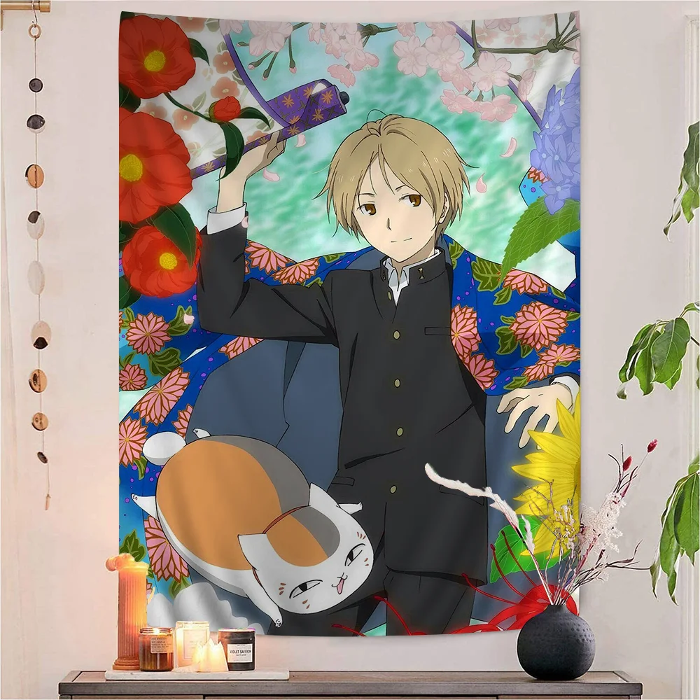 

Natsume Yuujinchou DIY Wall Tapestry Hanging Tarot Hippie Wall Rugs Dorm INS Home Decor