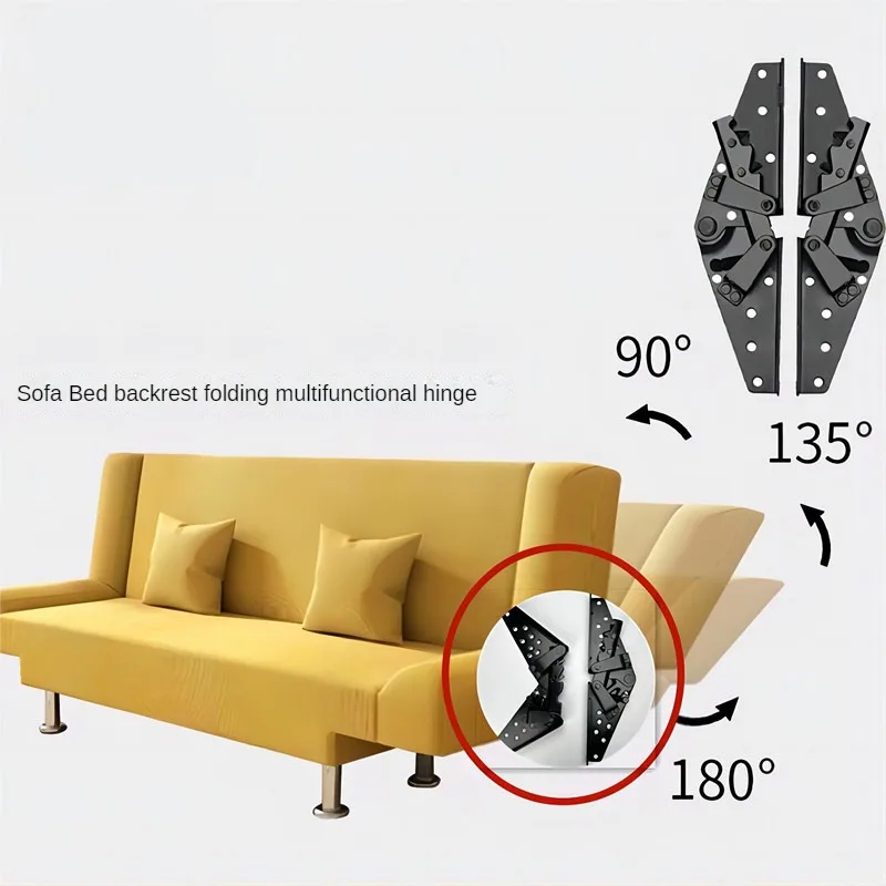 Adjustable Sofa Bed 3-Position Angle Mechanism Hinge 260mm Length Angle Mechanism Hinge Hardware