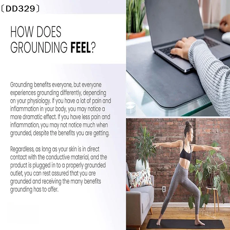 Grounding Mat For Sleep Energy Pain Relief Inflammation Balance Wellness Earth Connected Therapy Grounding Conductive Rug〔DD329〕
