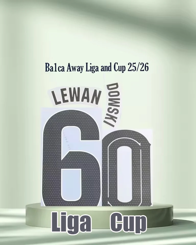 

2025/26 B4RCA 5I.MARTINEZ Name sets LaLiG and Cup 8PEDRI name and number top AAAA quality iron on Customize nameset 2026