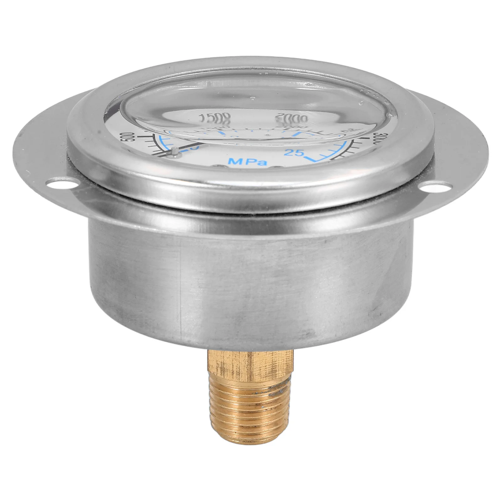 

Flanged Pressure Gauge Shockproof Panel Mount Measuring Tool Liquid Pressure Industrial Water Oil Air Meter Measuring Tool