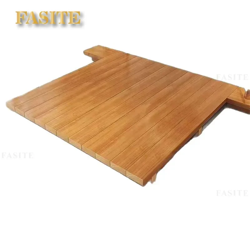 For Tatami Floor to Ceiling Solid Wood Bed Full Size Pine Frame Simple Master Bedroom Single Bed Couch Style Furniture