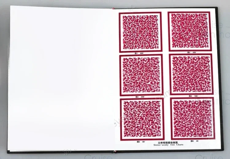 Comprehensive Visual Test Charts | Multi Stereo Vision Test Book | Optometry RDS Tester