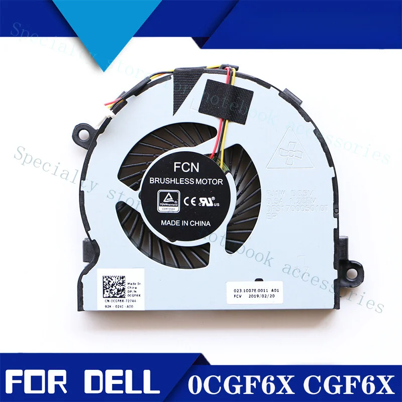 

Вентилятор процессора A+ для Dell Vostro 15-3568 15-3562 0CGF6X CGF6X