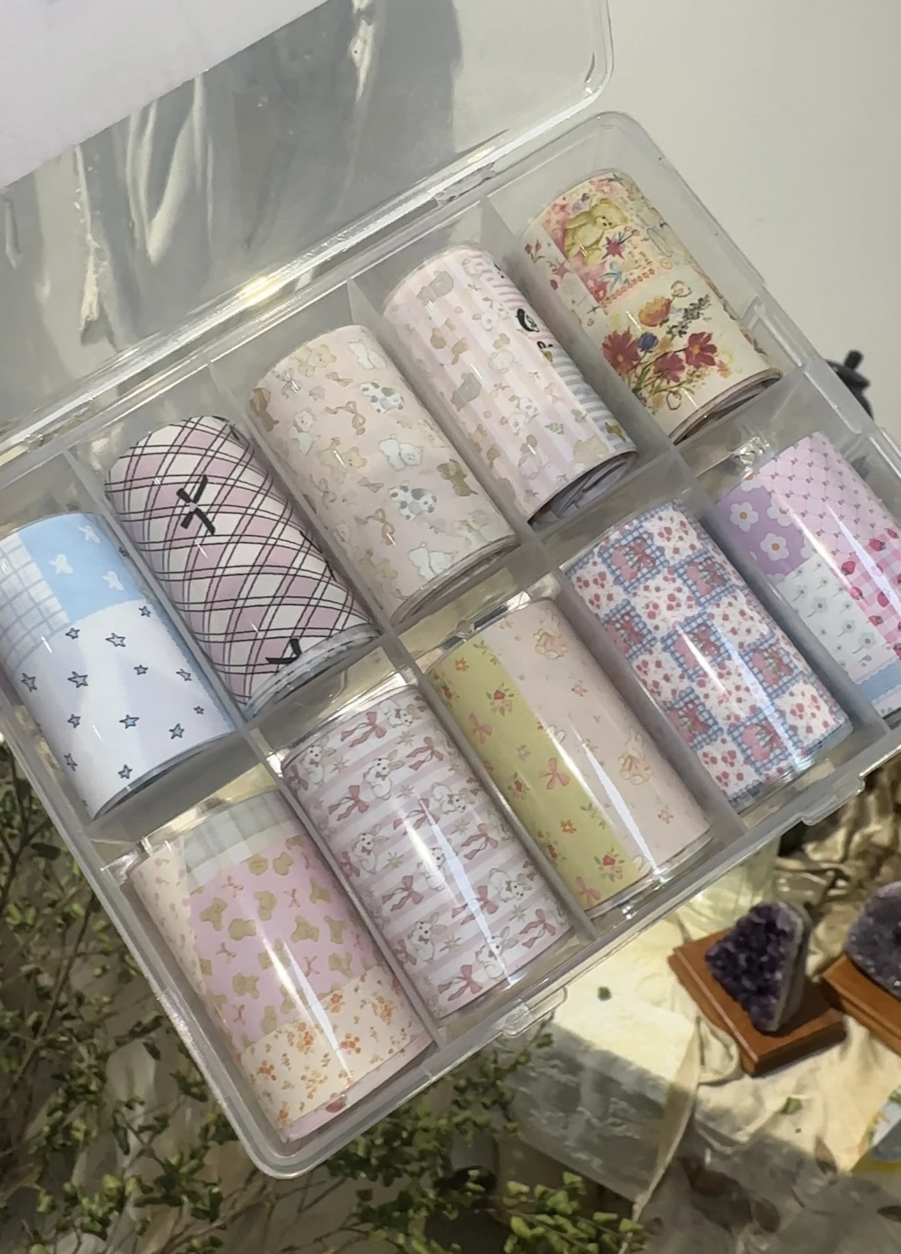 Met de hand geschilderde graffiti-manicure-transferstickers, nagelfolie, nagelstickers (moet worden gecombineerd met transferlijm)