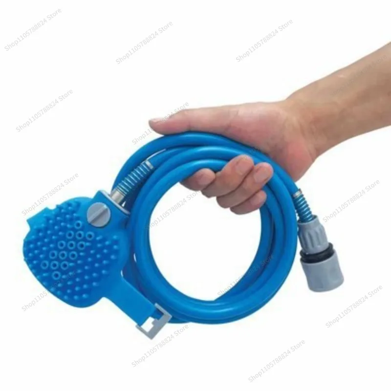 For Pets Bathing Brush Silicone Massage Brush with Spray Head Cat and Dog Cleaning  Bathing  Spray Head Shower