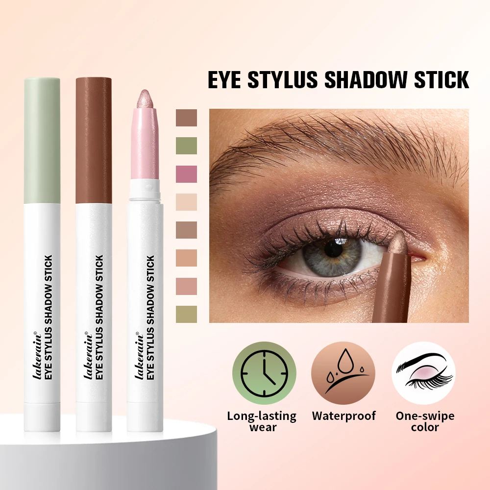 

Waterproof Eyeshadow Pencil High Pigmented Long Lasting Shimmer Glitter Matte Neutral Brown Eye Stick Crayon Makeup