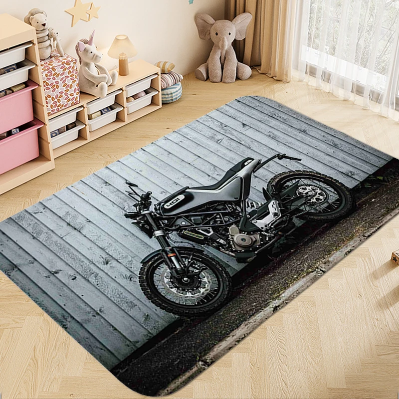 Custom Hallway Rug A-Husqvarnas Aesthetic Bath Mat Washable Non-slip Kitchen Carpet House Interior Entrance Mat Funny Doormat