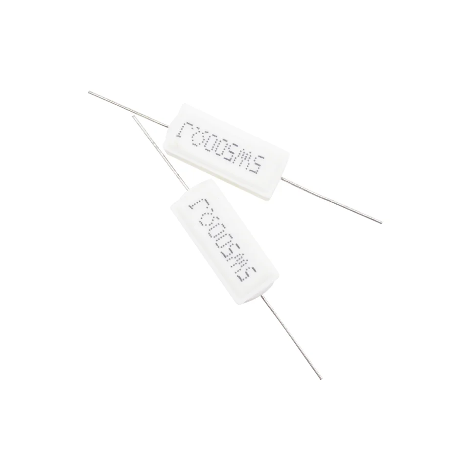 10 PCS Horizontal cement resistance 5W 500RJ