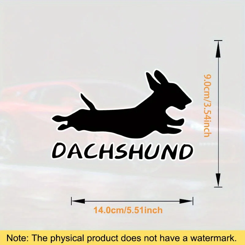 Running Dachshund Dog Pattern Cute Car Stickers for Laptop Water Bottle Car Truck Van SUV Motorcycle Vehicle Paint Window Guitar