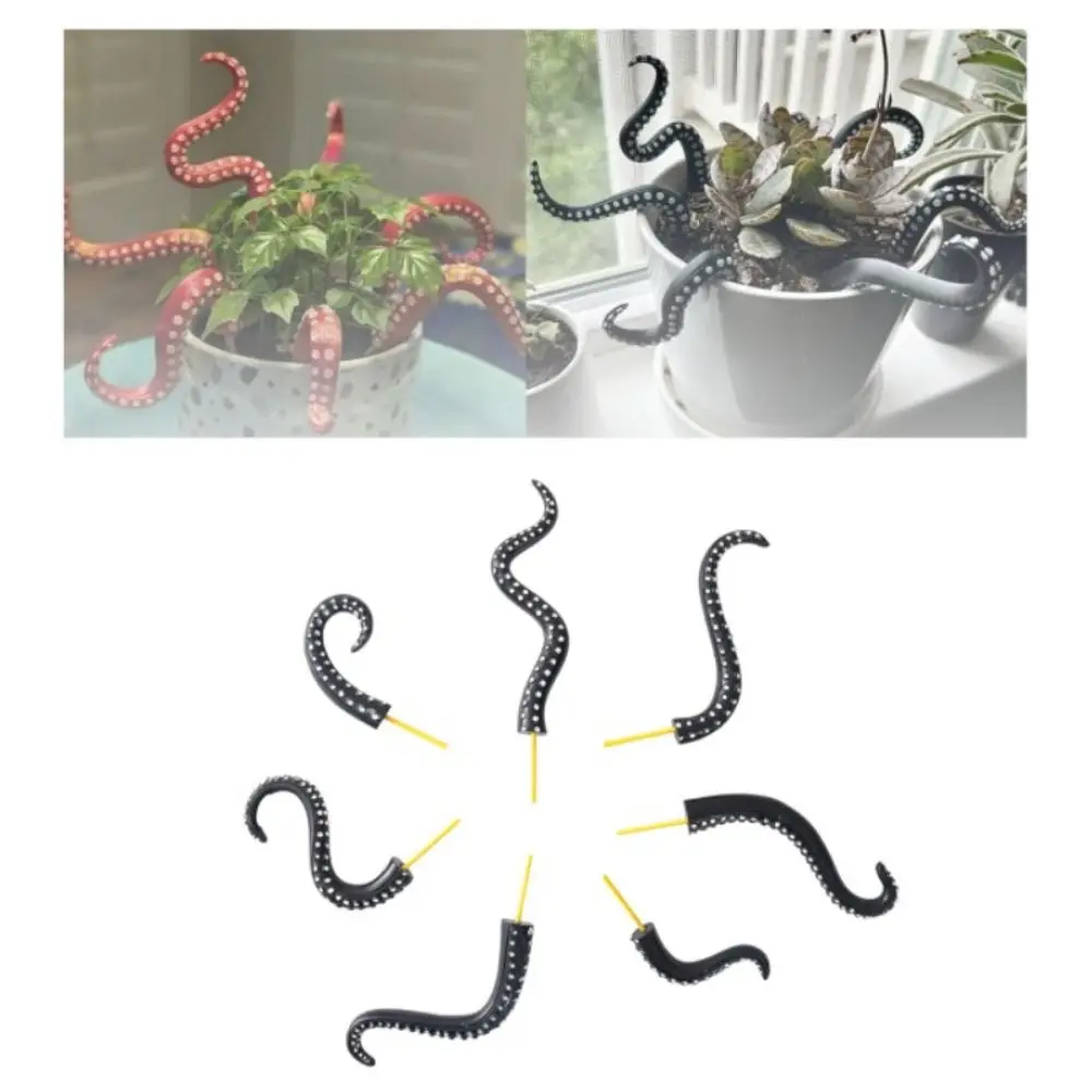 Creative 7-piece Set Sea Tentacle Resin Decoration Resin Garden Decor Octopus Plant Post Plant Stakes Home