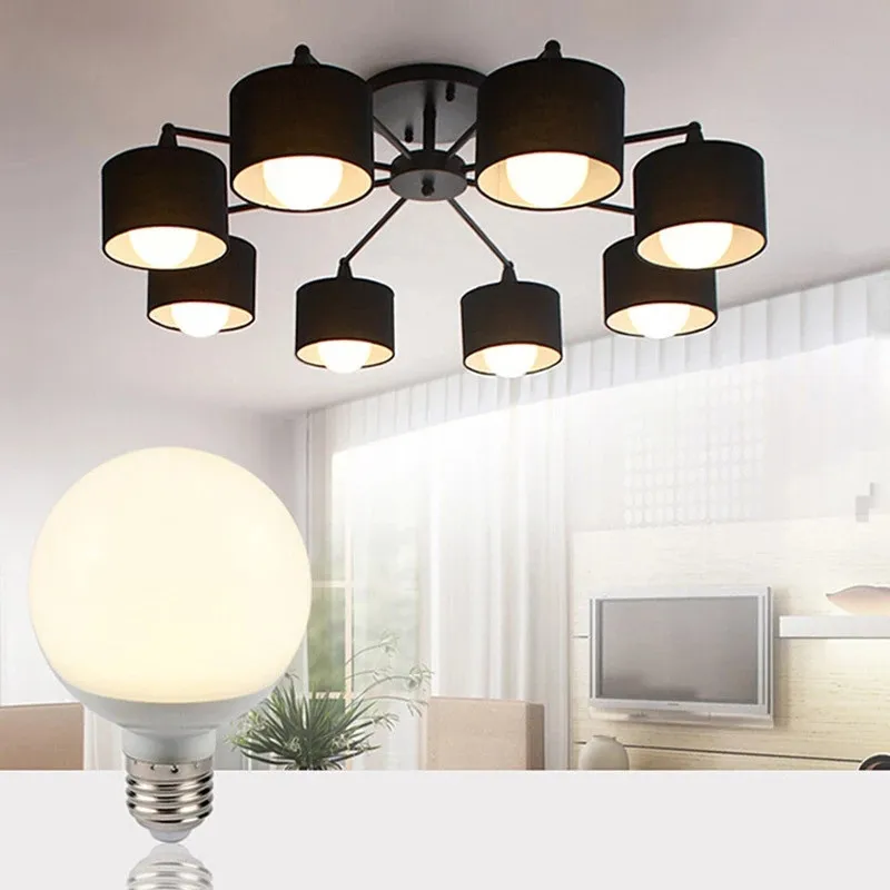 Pop G80 G95 Milky Glass Bulb E27 15W 20W 25W Edison ​LED Light Bulb AC 175V-265V Globe Ball Bulb Cold/Warm White Lampada LED Lam